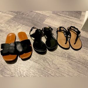 Black sandals size 5
